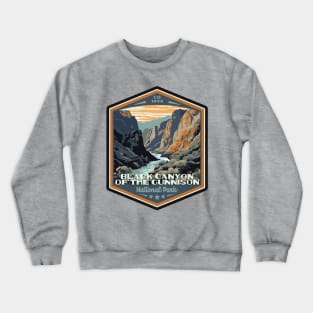 Black Canyon of the Gunnison National Park Vintage WPA Style National Parks Art Crewneck Sweatshirt